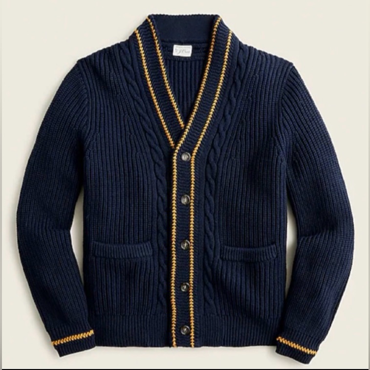 Jcrew Men’s Multicolored Cardigan New With Tags
